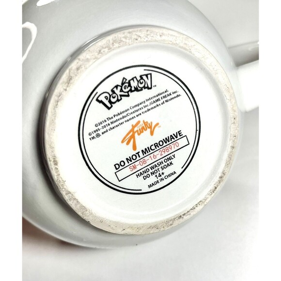 Pokémon GO Just Funky Ceramic Mug With Lid Red POKEBALL 16oz - Picture 10 of 10